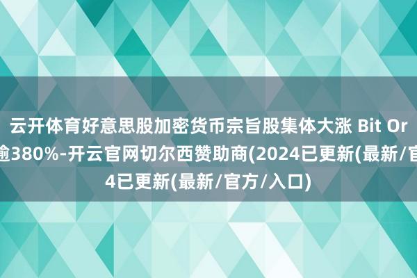 云开体育好意思股加密货币宗旨股集体大涨 Bit Origin飙升逾380%-开云官网切尔西赞助商(2024已更新(最新/官方/入口)
